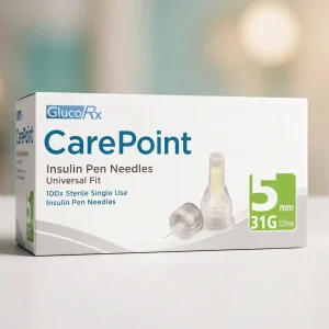 CarePoint 5mm 31G Pen Needles - Box of 100