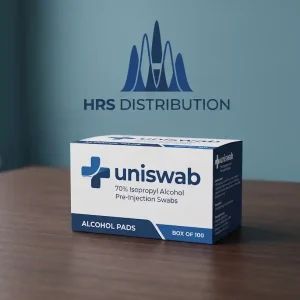 UniSwab 70% Isopropyl Alcohol Swabs - Box of 100